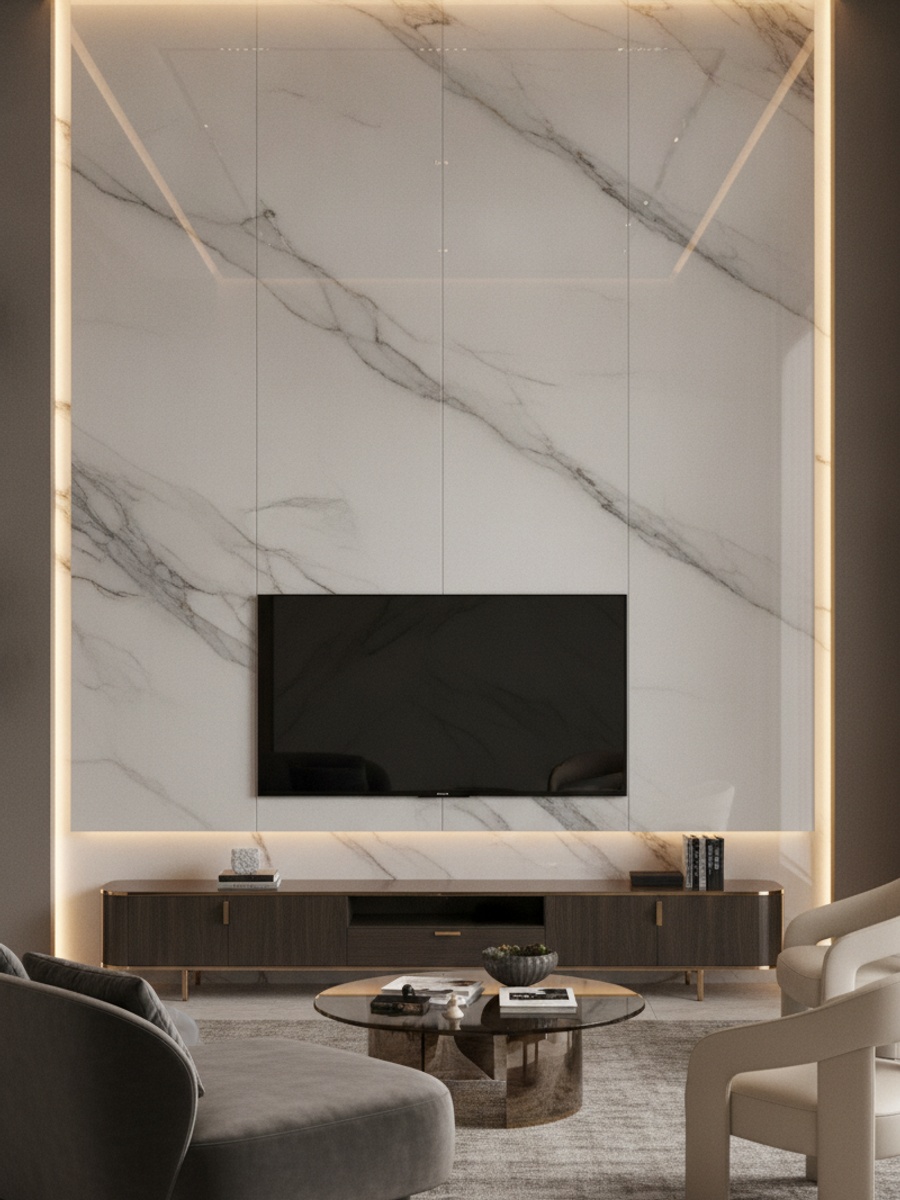 BIANCO CARRARA - Rendu intérieur